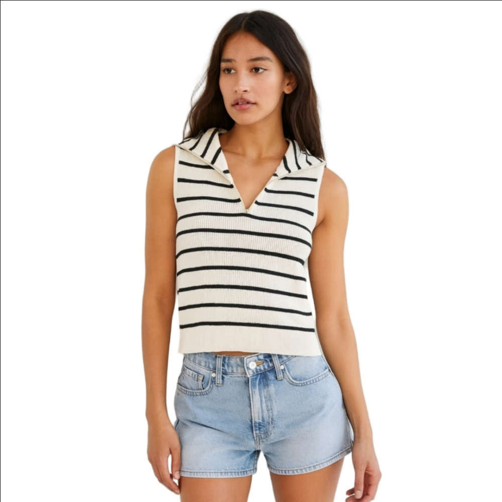 NWT Zara Women's Striped Sleeveless Top